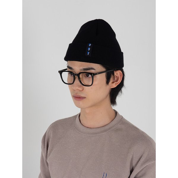 ODD Label Short Beanie_Black