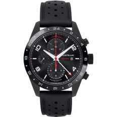 미국 몽블랑 시계 Montblanc TimeWalker 블랙 Dial Mens 크로노그래프 Rubber 워치 116101 16893