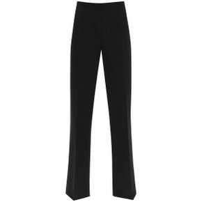 Salvatore ferragamo high-waisted straight crepe trousers Womens Pants 13B37607602