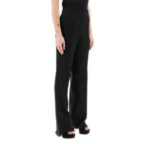 Salvatore ferragamo high-waisted straight crepe trousers Womens Pants 13B37607602