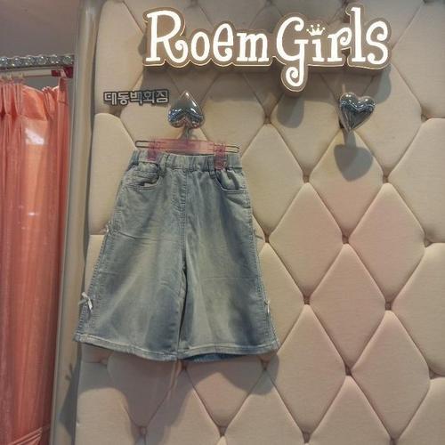 로엠걸즈 DP01 리본포인트 5부데님 RGRGTJ2644C(1)