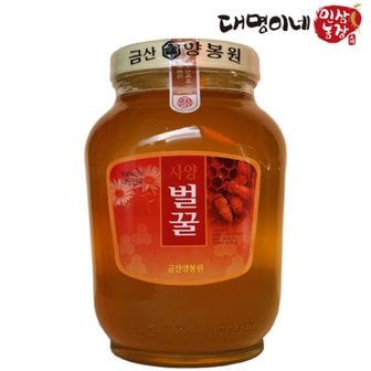 대명이네 인삼농장 국내산 사양꿀 2.4kg/금산토종벌꿀 유리병