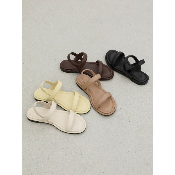 러비나 라운드 스트랩 샌들 (1cm)