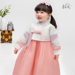 AW138 여둥근꽃패치 아동한복 여아한복