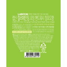 컬러체인징 청포도 핸드워시 본품 500ml x 2개 + 450ml 리필 3개  + 증정지급