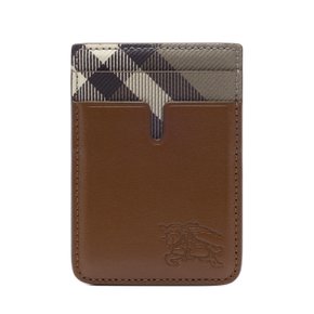[부산점] 26FW 남성 체크 마그네틱 카드지갑 8127570 FINCH BROWN HAZEL 26F