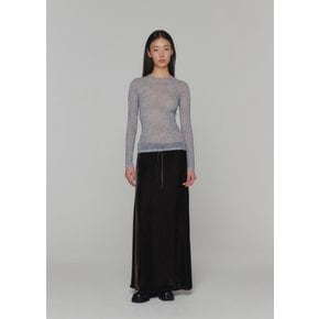 아모멘토 24FW VELVET DRAWSTRING MAXI SKIRT (3COLORS)