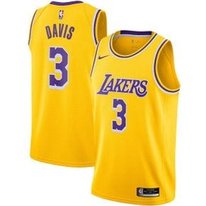 [해외] 1028650 NBA 저지 앤서니 데이비스 [LA 레이커스] Nike Swingman Jersey Gold Icon Editi