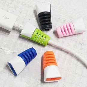 충전기 케이블 보호캡 단선방지 USB 케이블보호 X ( 5매입 )