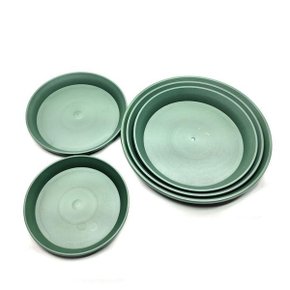 녹색 동그라미 화분 받침 슬릿분받침 슬릿화분받침 4호 (외경 194mm/내경160mm)