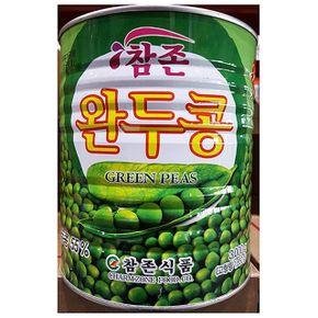 기타농산물통조림 완두콩캔 참존 완두콩 통조림 깡통 식당용 3kg