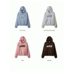 여성 부클 패치 후드티   Wave Boucle Patch Hoodie Brushed  WHMHE4T21F_P371947300