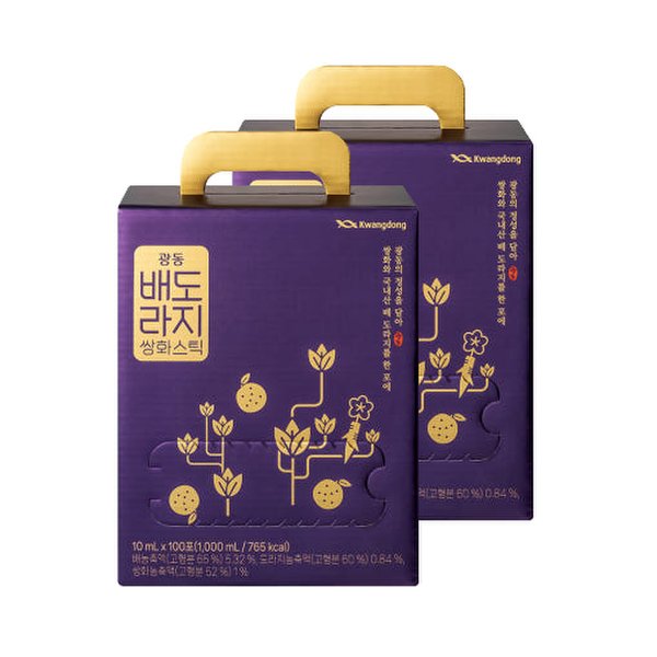 광동 배도라지 쌍화스틱 100포x2 (2박스)