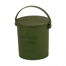 캡틴 스태그(CAPTAIN STAG) 아웃도어 CS 앉을 수 있는 버킷 15 L 올리브 일본제 UM-1616