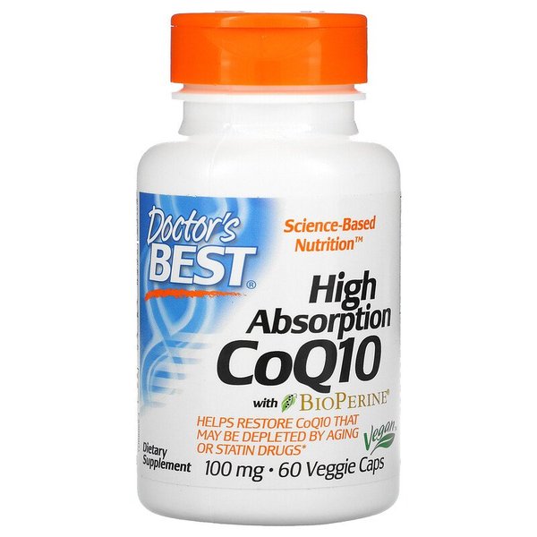 닥터스 베스트 코큐텐 CoQ10 바이오페린 함유 100mg 60베지캡슐
