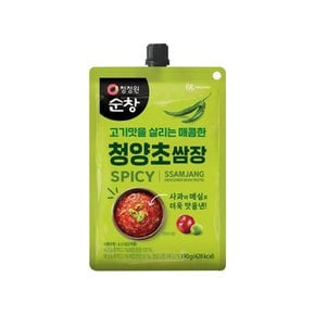 청정원 순창 청양초쌈장 190g x 1개 / 여행용 휴대용 간편개별포장