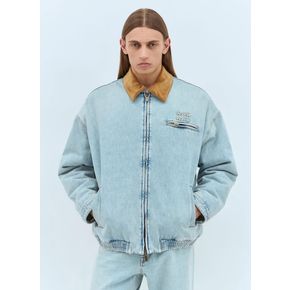 24 FW 미우미우 남성 패딩 마감 데님 재킷  miu0358003blu 94614044