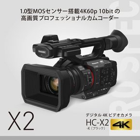 파나소닉 4K 비디오 카메라 SD 더블 슬롯 광학 20 배 줌 블랙 HC-X2-K