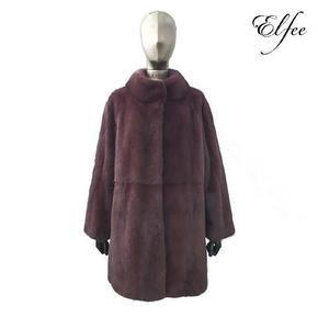 역시즌 특가  진도 엘페 휘메일 풀스킨 스탠카라  롱 밍크 코트 - 애쉬퍼플(EC05)