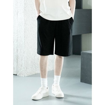 와르 포 맨 DM1016 BERMUDA SWEAT HALF PANTS_BLACK