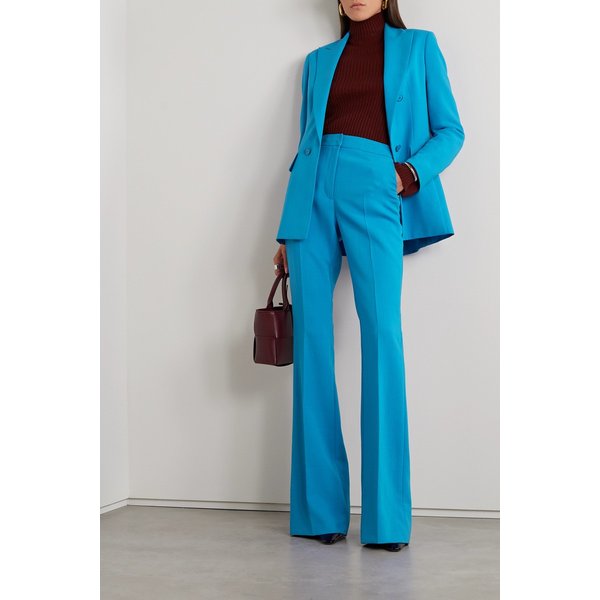 Farid Wool-blend Flared Pants 아주르