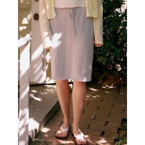[2color] eyelet knit skirt 322