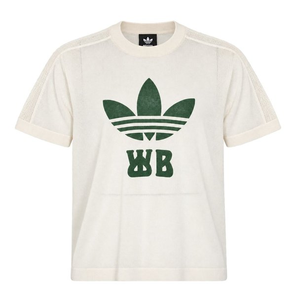 확대된 대표 [해외배송] 웨일스 보너 초크 화이트 코튼 블렌드 티셔츠 HY5017CHALK WHITE B0482525655