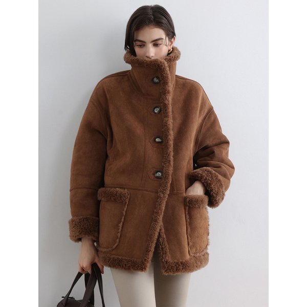 리버시블 센티 시어링 양모 무스탕_2colors