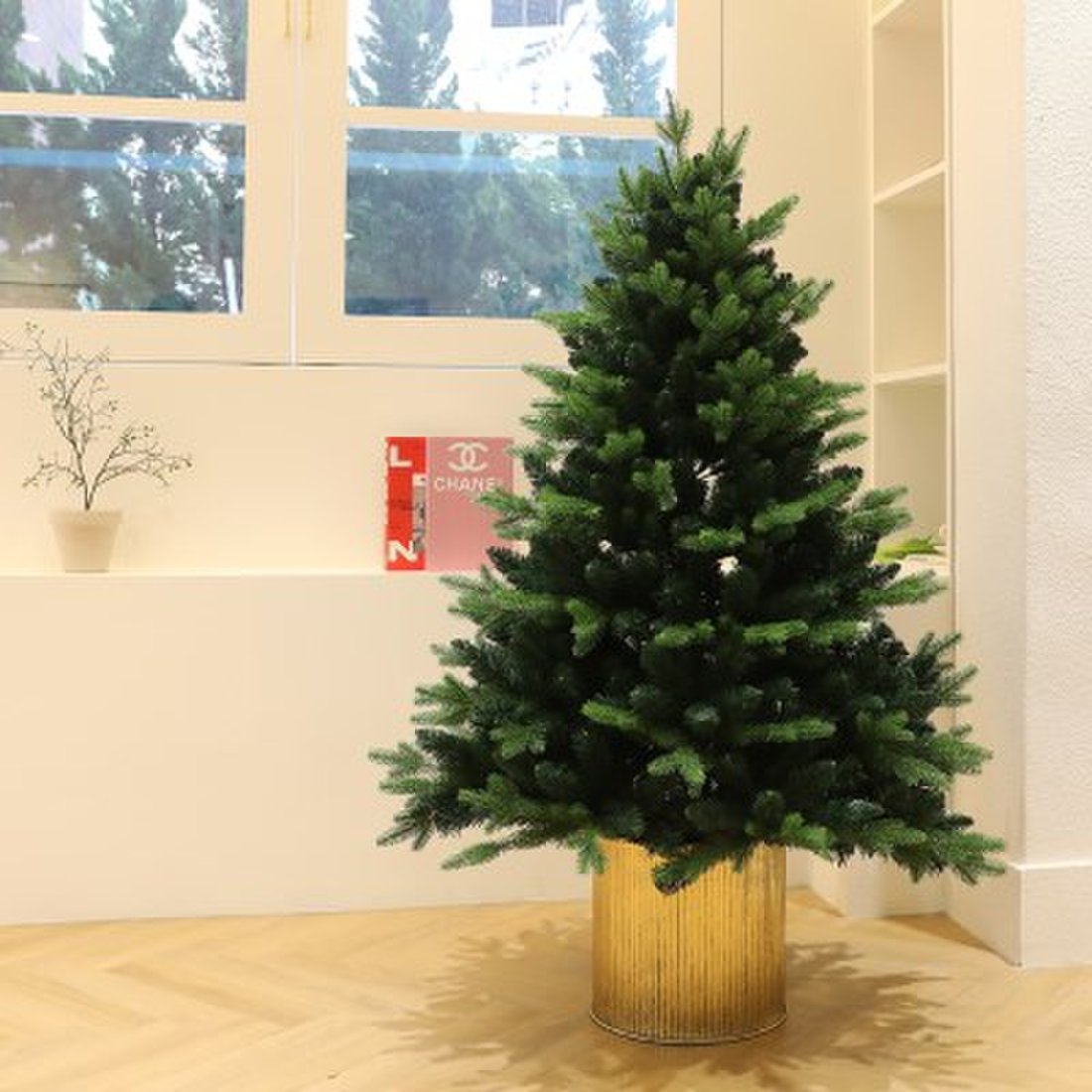 크리스마스 트리나무 무장식 전나무 혼합트리 골드화분트리 130Cm, 신세계적 쇼핑포털 Ssg.Com