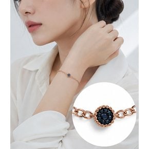 랩 다이아 팔찌 체인 블루문 레이어드 볼드 14K 18K 선물