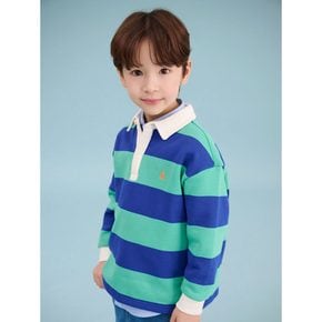 스트라이프 보더 스웨트 셔츠  그린 (BI5141U04M)