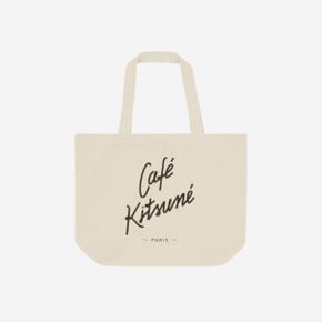 메종 키츠네 토트백 카페 키츠네 잇 라떼 Maison Kitsune Tote Bag Cafe Kitsune Lt Latte