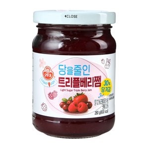 오뚜기 LIGHT&JOY 트리플베리잼 280g