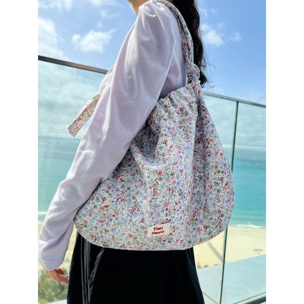 Ange Flower shoulder cross_White