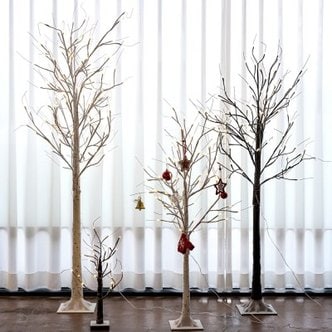 텐바이텐 설렘하우스 감성가득 LED 전구 자작나무 크리스마스트리 조명 120cm