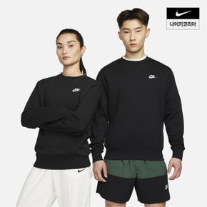 맨즈 나이키 스포츠웨어 클럽 플리스 크루 AS NIKE BV2663-010