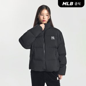 MLB [코리아공식] 메가로고 숏패딩 NY (Black)