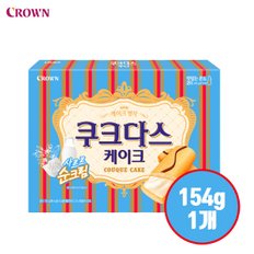 크라운 쿠크다스케이크 154g 1개/달달한 오후간식