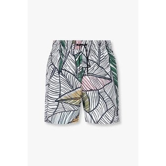 조르지오아르마니 남성 리프 프린트 폴리 스윔 쇼츠 A115130002000