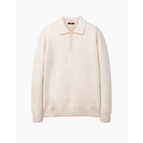 아이보리《Wool Cashmere》럭비 카라 맨투맨(ARSW4D302IV)