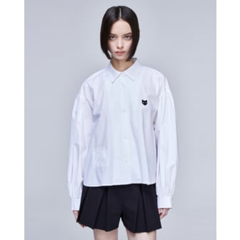 송지오 [파주점] 지제로 팬서 크롭 셔츠 화이트 WH2SH802WH