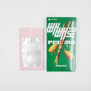14cm) X 핑크 포장용 ZF 반투명 지퍼백(8cm 컬러