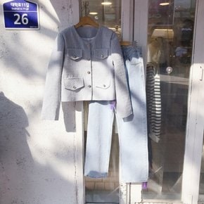 / 봄 반짝 펄 트위드 자켓