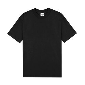 반팔티 반팔 티셔츠 - 7.5oz 맥스 헤비웨이트 무지 오버핏 레이어드 블랙 MHS02