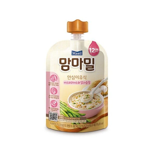 맘마밀 이유식 아스파라거스닭가슴살100g(NEO2 쓱배송,그외지역 택배))