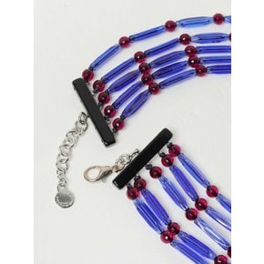 여성 목걸이 multistrand 인 resin 8606503F649 00236 Blue /6