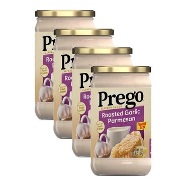  [해외직구] Prego 프레고 로스티드 갈릭 앤 파마산 알프레도 소스 624g 4팩