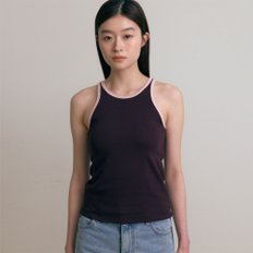 Pipe line sleeveless (Brown)