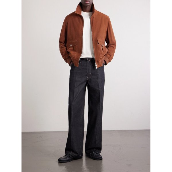 미스터 피 스웨이드 블루종 재킷 46376663163027180