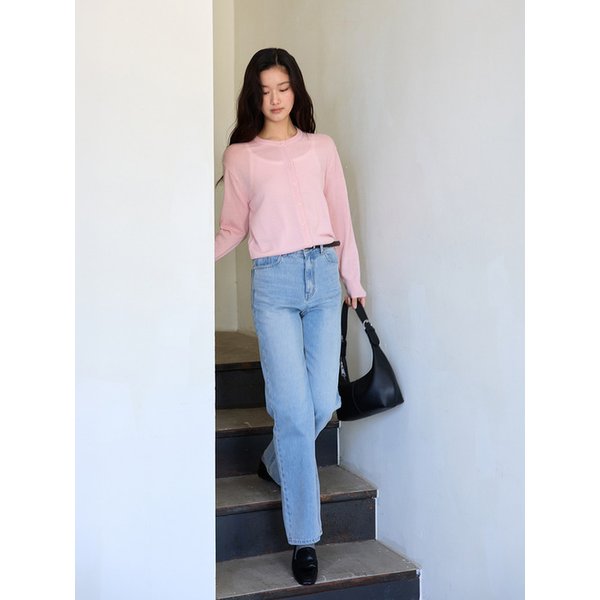 Shawl Collar Knit Cardigan (Pink)